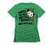 ALL ARE WELCOME EXCEPT ASSHOLES, a Kelly Green Women's Slim Fit Tee (back-view)