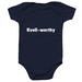 Kvell Onesie, a Navy Infant Onesie