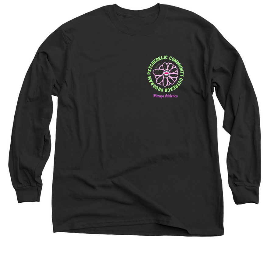 Psychedelic community outreach program tee&nbsp;, a Black Classic Long Sleeve Tee