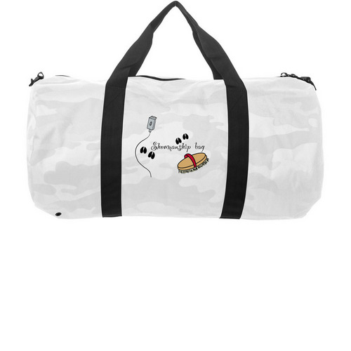Showmanship bag, a White Camo Day Tripper Duffel Bag