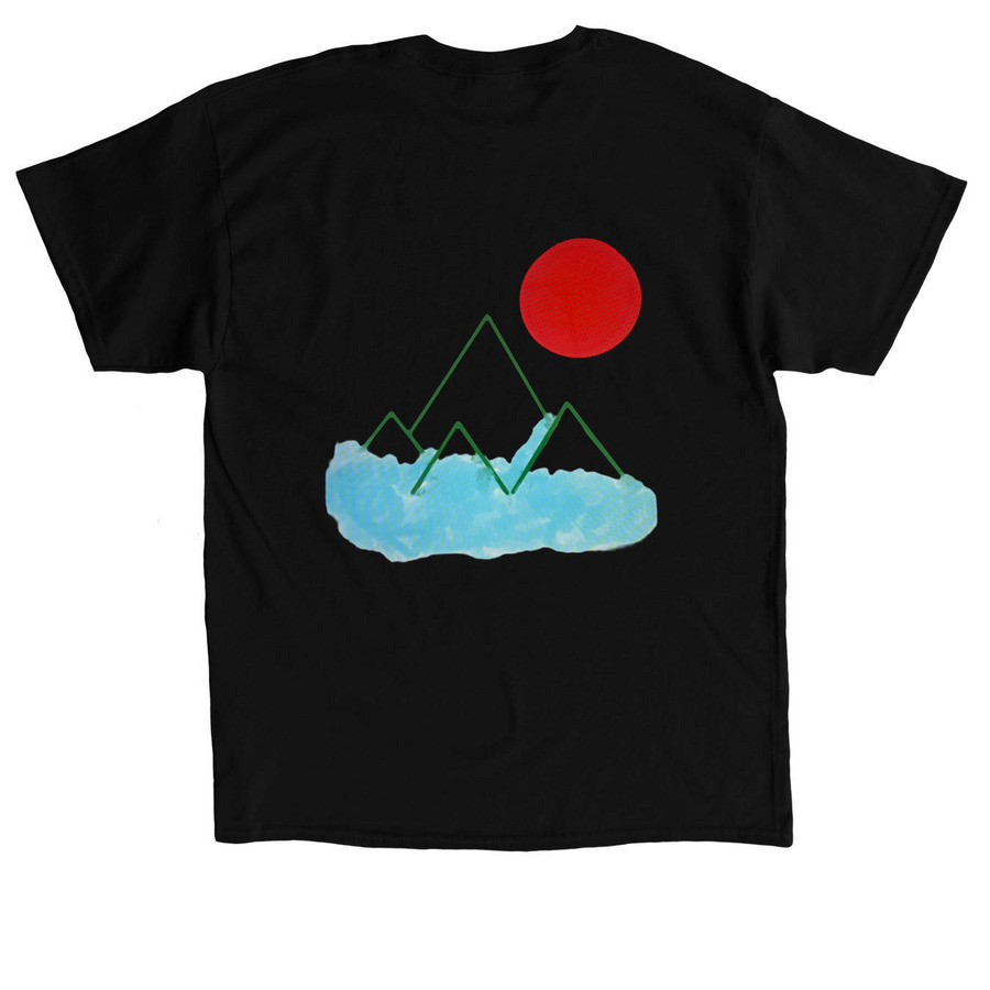 Isaiah 2:2, a Black Classic Unisex Tee (back-view)