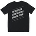 FWD CA Tee (Dark), a Black Softstyle Cotton Tee (back-view)