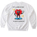"It's a Great Day to Help Someone", a White Softstyle Crewneck Sweatshirt (back-view)