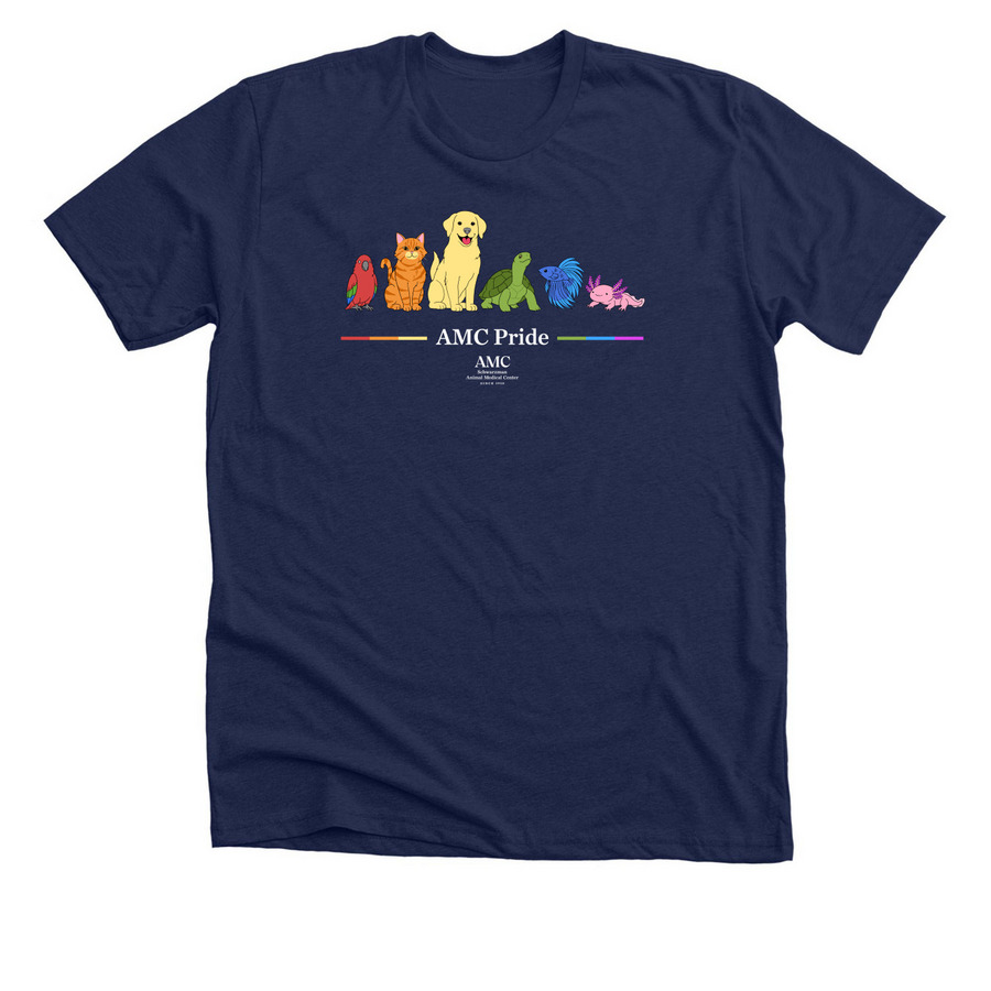 Schwarzman AMC Pride T-Shirts & Hoodies, a Solid Navy Blend Premium Unisex Tee