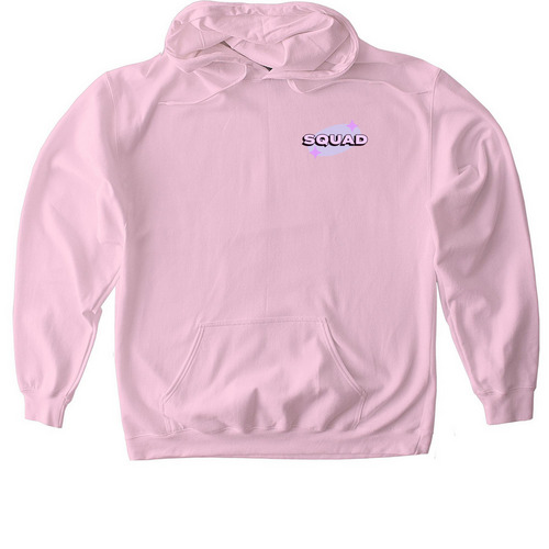 For You and Your Squad, a Light Pink Gildan Softstyle Pullover Hoodie