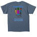 Blue Sarah's Gang, a Indigo Blue Classic Unisex Tee (back-view)