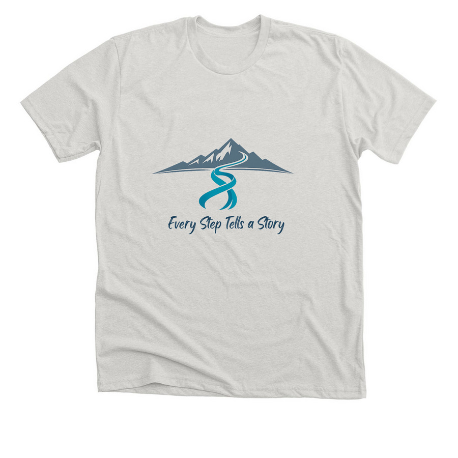 Katie P. Pittsburgh to Peru, a Heather Cement Premium Unisex Tee