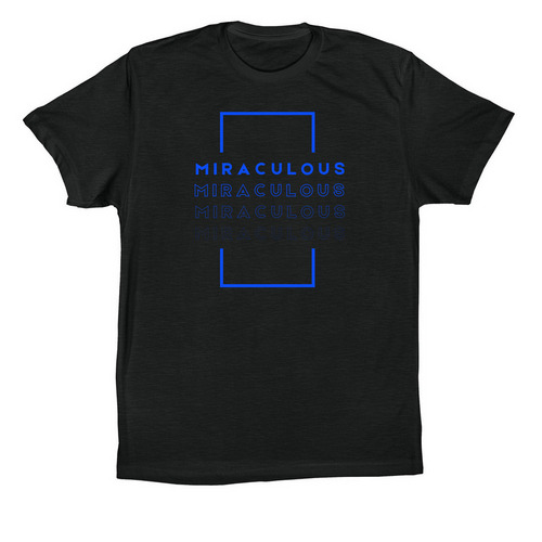 Miraculous, a Vintage Black Premium Cotton Tee