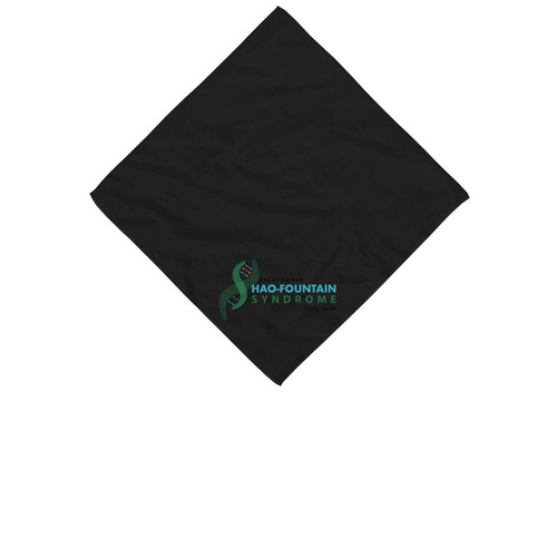 Hao-Fountain Syndrome Bandana, a Black Cotton Bandana