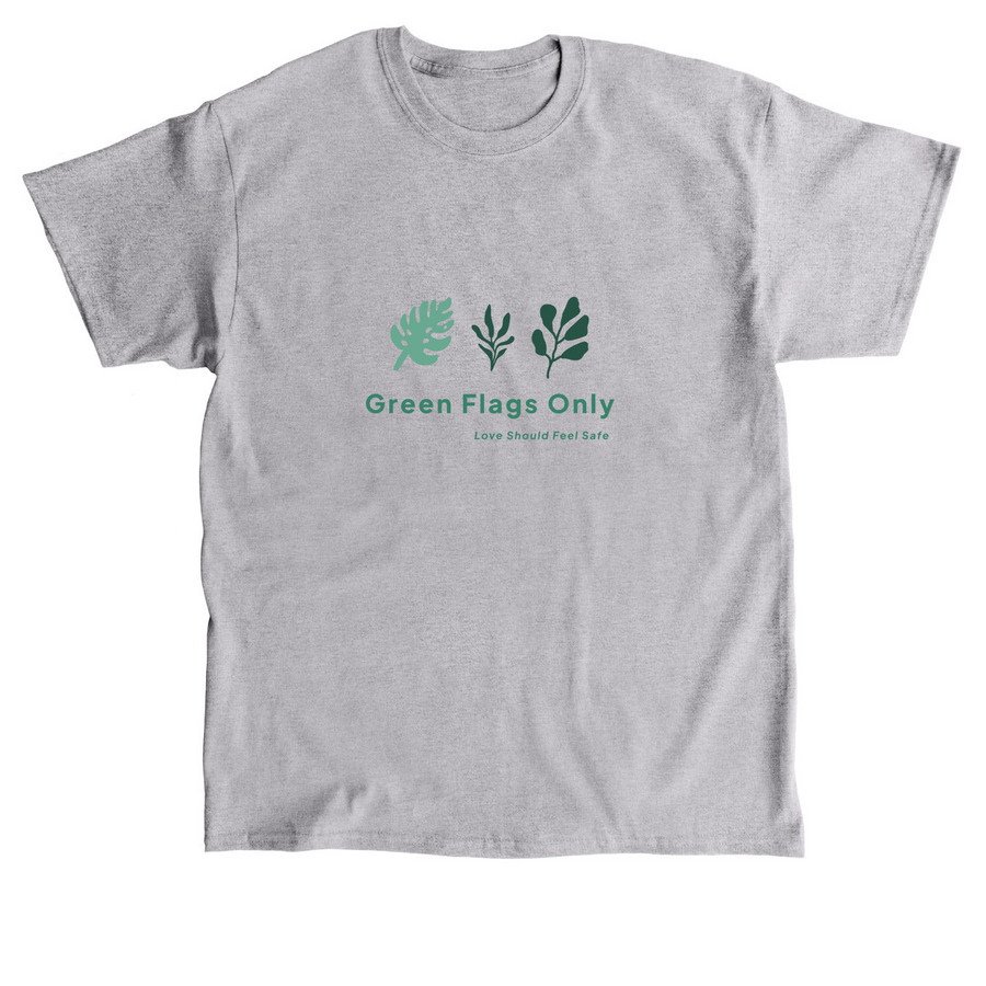 Green Flags Only, a Sport Grey Classic Unisex Tee