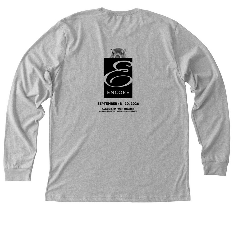 Groundhog Day - Groundhog Peeking, a Athletic Heather Premium Long Sleeve Tee (back-view)
