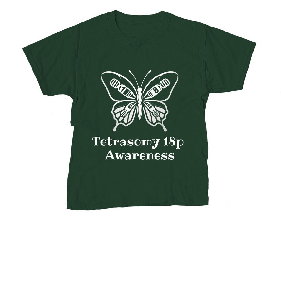 Buy A Green Shirt For Tetrasomy 18p Day, a Forest Green Youth Unisex Tee