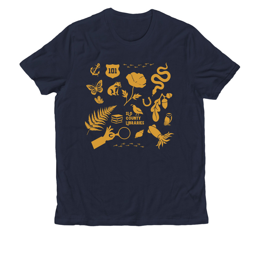 SLO Curious Tee, a Night Sky Navy Allmade Organic Cotton Unisex Tee