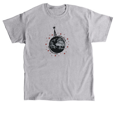 Radio Makes the World go 'Round Tee, a Sport Grey Classic Unisex Tee