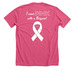Pink Purchase with a Purpose, a Heather Charity Pink Premium Unisex Tee (back-view)