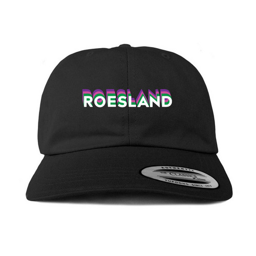 Retro Roesland Hats, a Black Printed Classic Baseball Cap