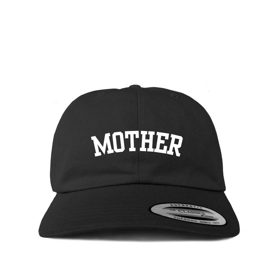 MOTHER Embroidered Hat, a Black Back of Hat Embroidered Classic Baseball Cap