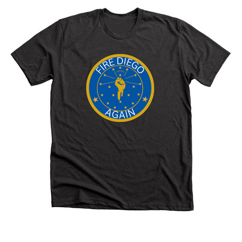 FIRE DIEGO MORALES!, a Dark Grey Heather Premium Unisex Tee