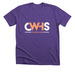 CWHS Logo, a Heather Team Purple Premium Unisex Tee