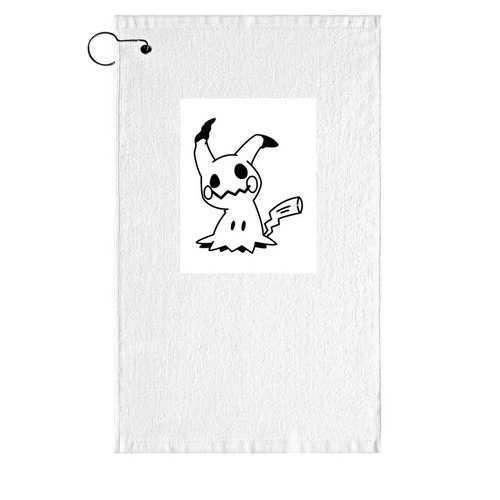 The base of the rock, a White Golf Towel