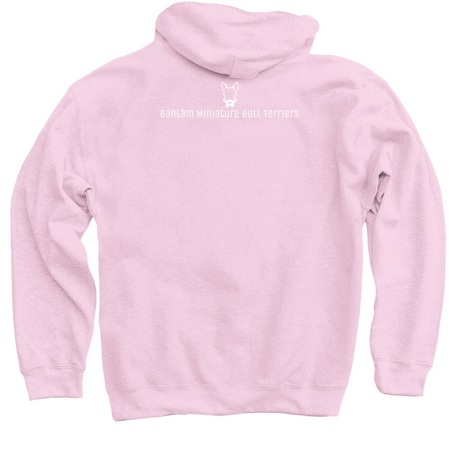 Bantam (Tilly), a Light Pink Pullover Hoodie (back-view)