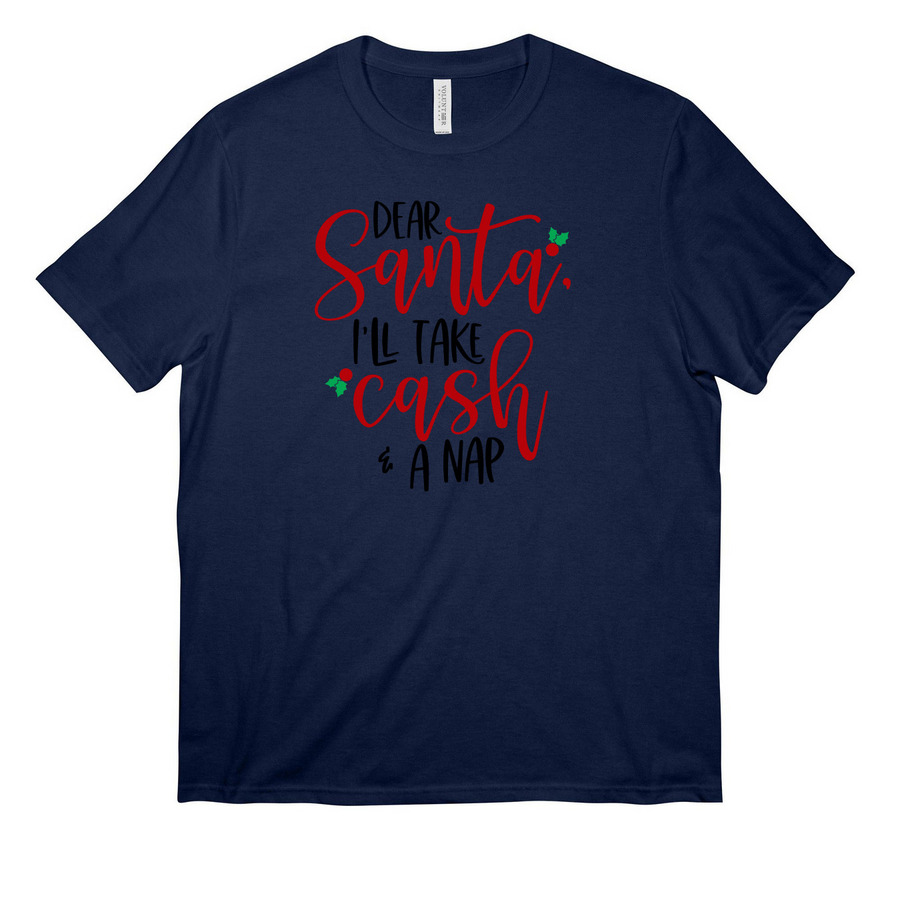 Dear Santa!, a Strong Navy All-American Unisex Tee