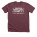 Home Is Where the Heart Is - Reverse, a Heather Maroon Premium Unisex Tee
