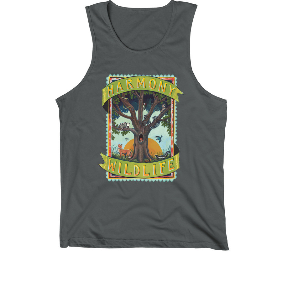 Harmony Wildlife 2023 Special Edition Shirt, a Dark Grey Premium Cotton Tank