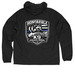 Windbreaker PD, a Black Quarter-Zip Windbreaker (back-view)