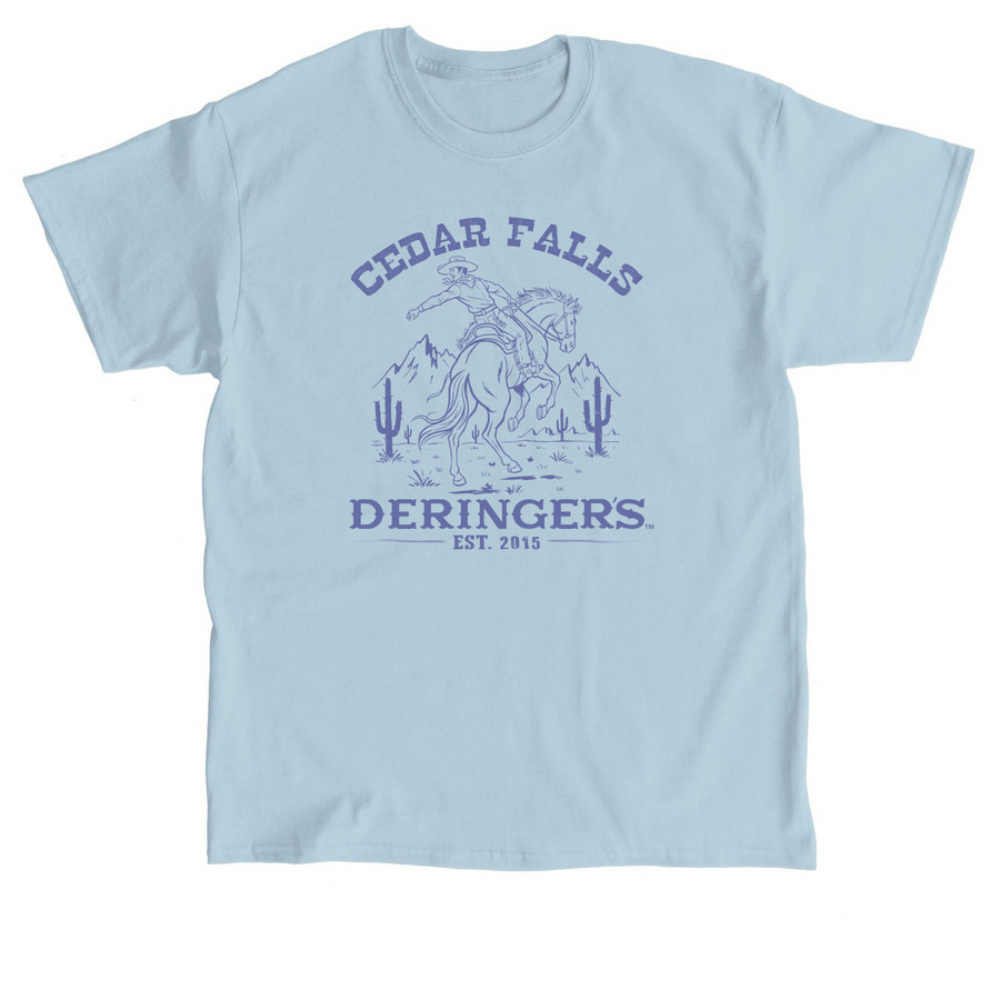 Deringer's Cedar Falls Collection, a Light Blue Classic Unisex Tee