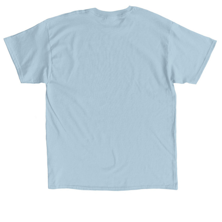 3 Kitsune mask (light) - Mini, a Light Blue Classic Unisex Tee (back-view)