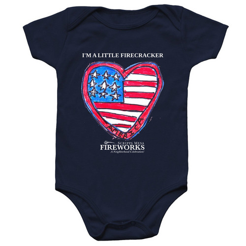 SMF Onesie, a Navy Infant Onesie