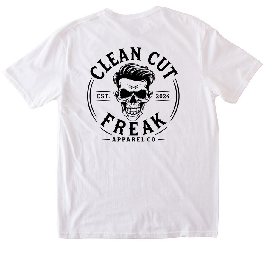 OG Logo 2.0, a White Softstyle Cotton Tee (back-view)