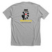 WILD at heart!, a Athletic Heather Premium Unisex Tee (back-view)