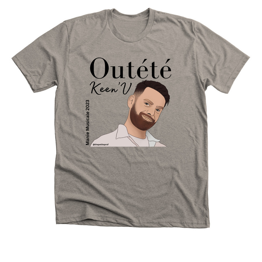 &nbsp;Out?t? - Keen'V Hand drawn design T-shirt, a Heather Stone Premium Unisex Tee