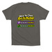 The OG Collection, a Asphalt Premium Cotton Tee (back-view)