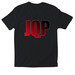 JQP - Back Beat Edition, a Black Softstyle Cotton Tee