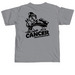 "CANCER CALVIN" T-Shirt, a Granite Comfort Colors Unisex Tee (back-view)