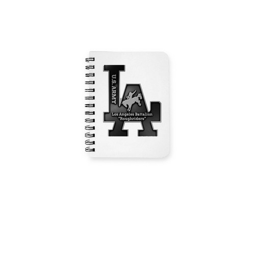 LA BN Notebook, a White Spiral Notebook