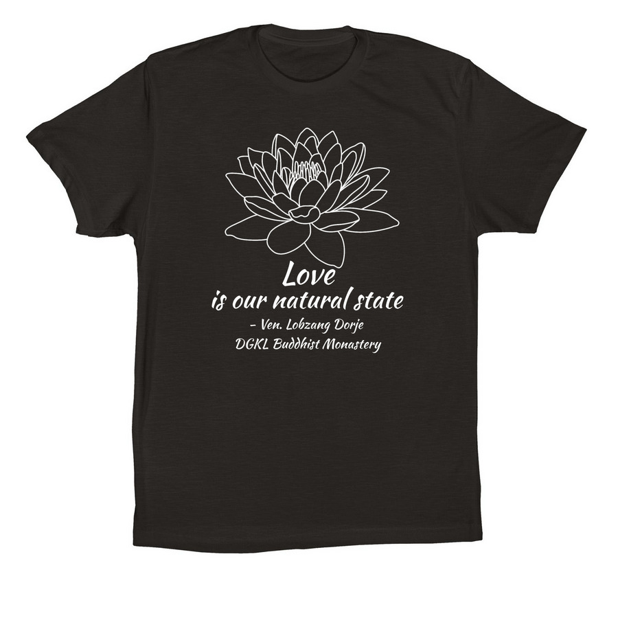 Lotus, a Black Premium Cotton Tee