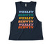 Rainbow Berwyn [Tank], a Rebel Blue Allmade Eco Triblend Women?s Muscle Tank