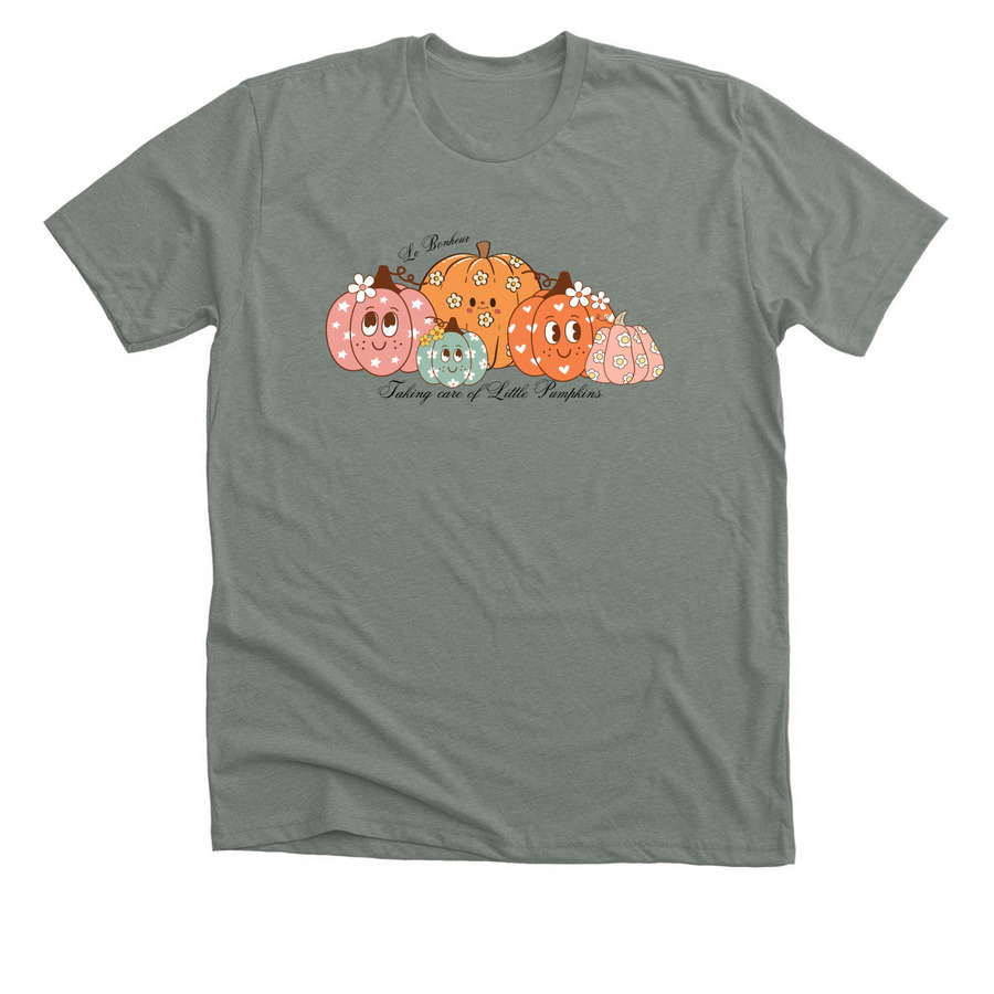 Taking Care of Little Pumpkins&nbsp;, a Deep Heather Premium Unisex Tee