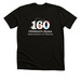 160 Logo (White Outline)&nbsp;, a Solid Black Blend Premium Unisex Tee
