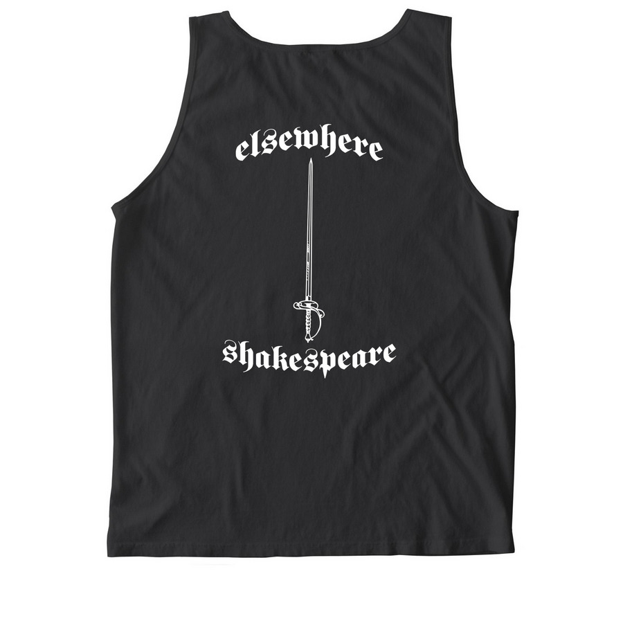 Metalcore Homage, a Black Comfort Colors Tank Top (back-view)