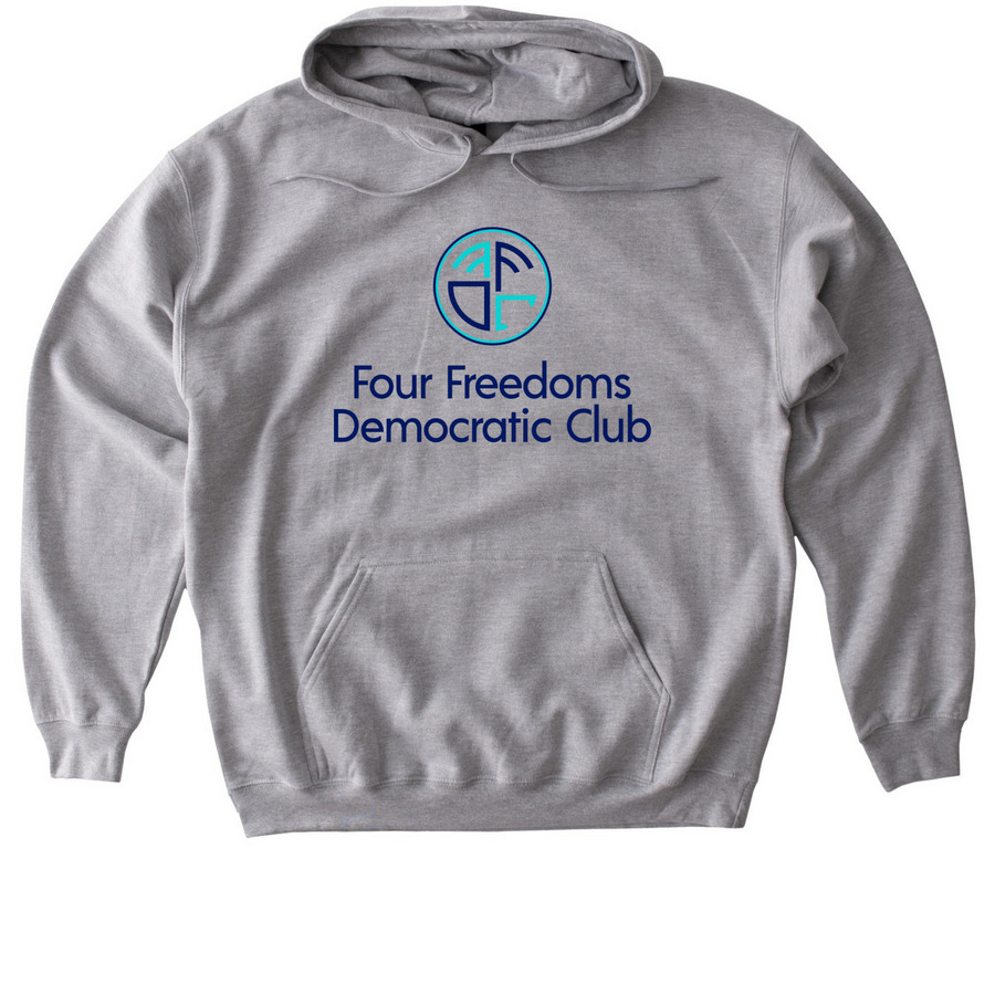 Four Freedoms Hoodie, a Sport Grey Gildan Softstyle Pullover Hoodie
