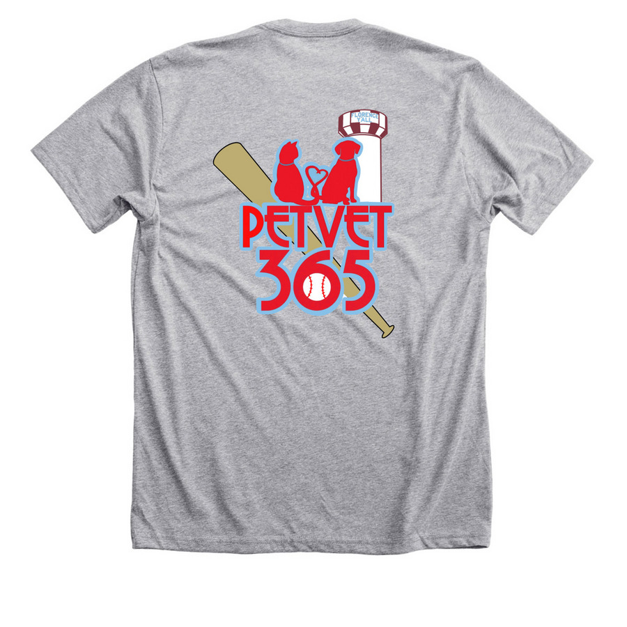 CVG Baseball 2025, a Athletic Heather Premium Unisex Tee (back-view)