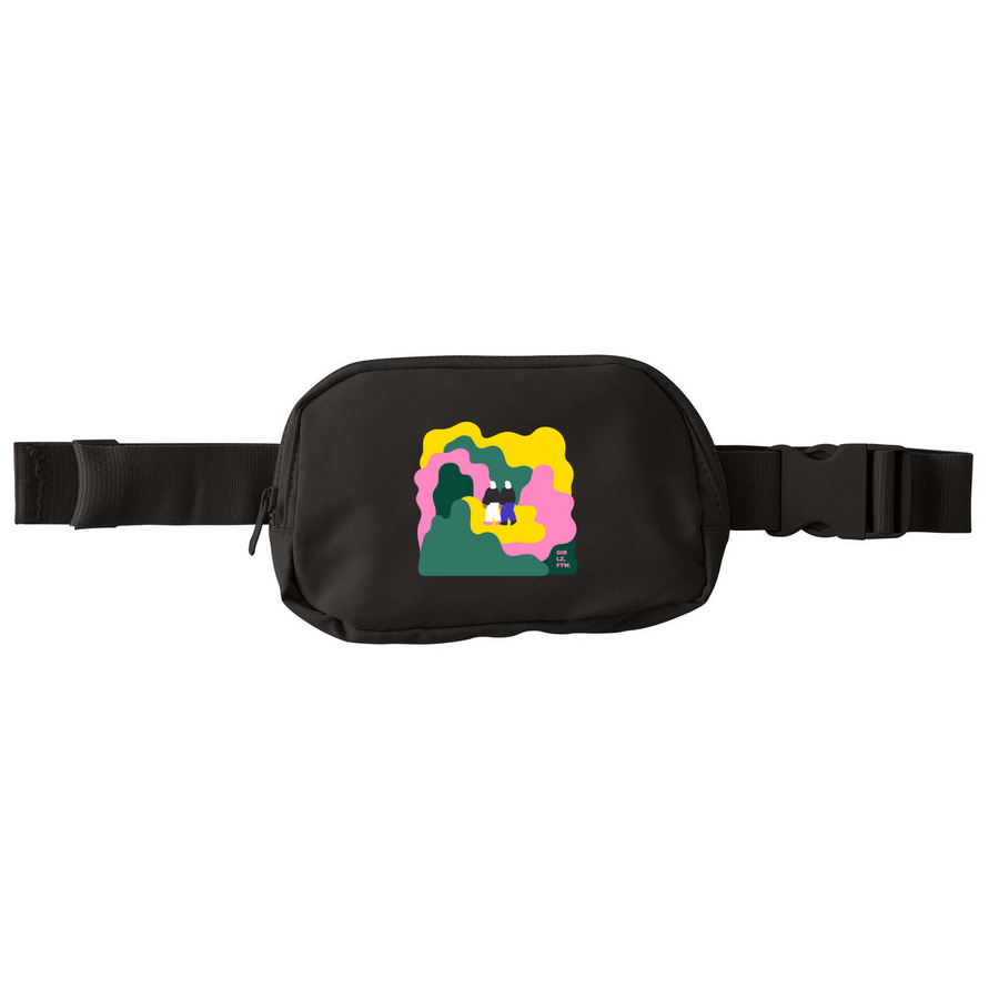 Explore Together Fanny, a Deep Black Matte Hip Pack