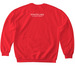 I&nbsp;? my Library, a Red Softstyle Crewneck Sweatshirt (back-view)