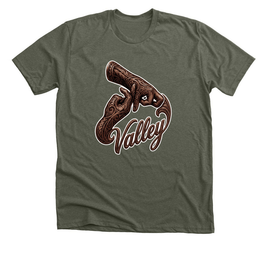 Y.P.O., a Heather Military Green Premium Unisex Tee