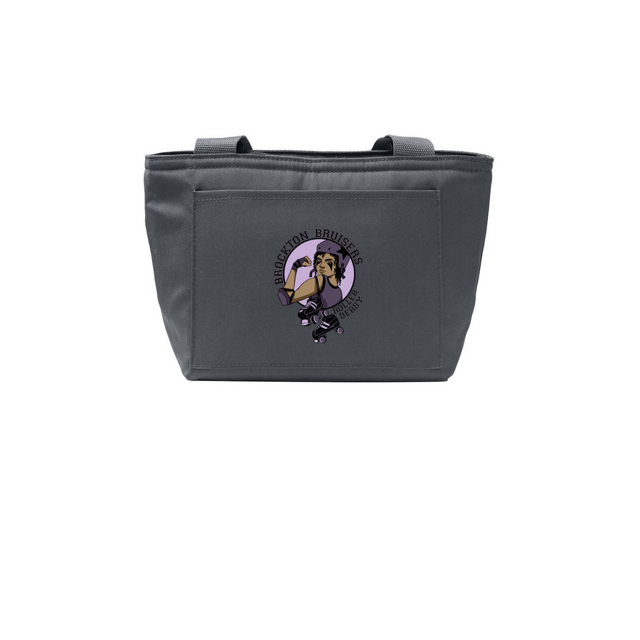 New Color Logo Lunch Tote, a Grey Steel Insulated Lunch Tote
